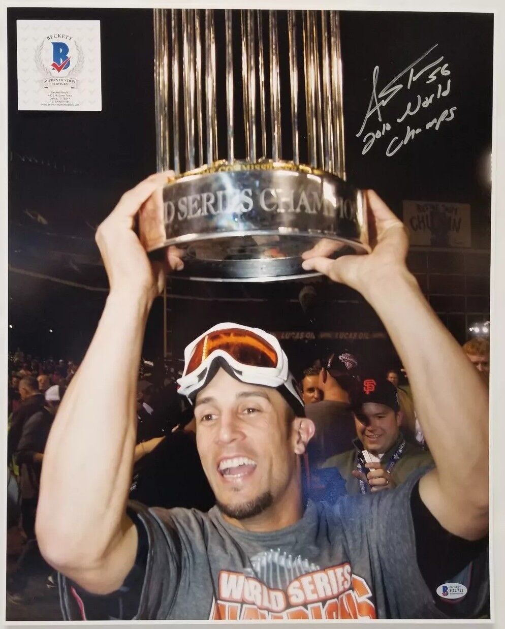 ANDRES TORRES Signed Autographed SAN FRANCISCO GIANTS, WORLD SERIES 16x20 Photo Poster painting.