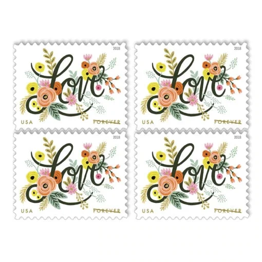 (2018) USPS Love Flourishes Forever Stamps