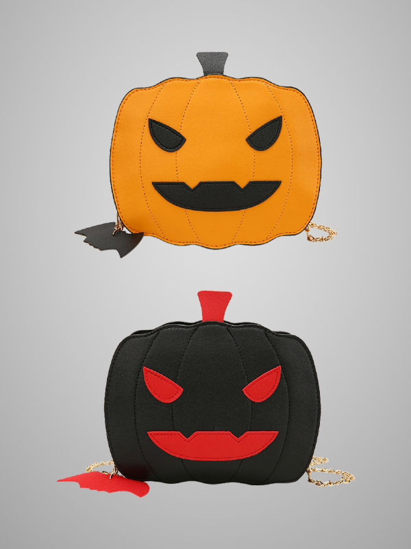 Fashion Color-block Cute Pumpkin Bag