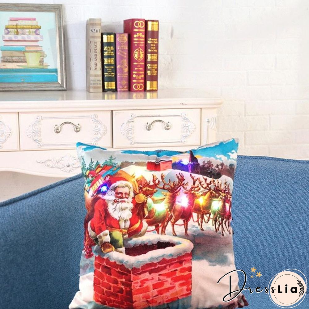 Halloween Christmas LED Lighting Cushion/Pillows Cover