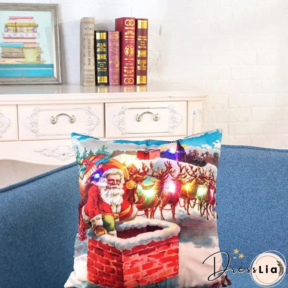 Halloween Christmas LED Lighting Cushion/Pillows Cover