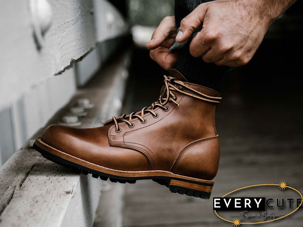 Cow Split Leather Men Boots Comfortable Boots Men Footwear Rubber Ankle Boots Men's Shoes