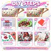 Floral Butterfly Walking Special Shaped 5D DIY Partial Drill Diamond Painting Kits 30x30cm Diamond Art Kit for Adults Home Decor