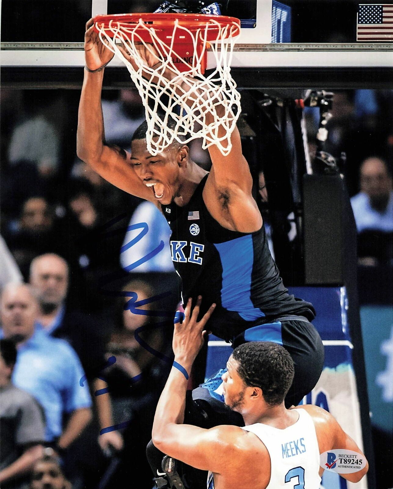 Harry Giles signed 8x10 Photo Poster painting BAS Beckett Duke Blue Devils Autographed