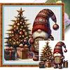 Christmas Tree Gnome - 11CT Stamped Cross Stitch - 40*40cm