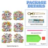 >SALE<6Pcs Acrylic Double Sided Elephant Diamond Painting Keychain for Bag Decor