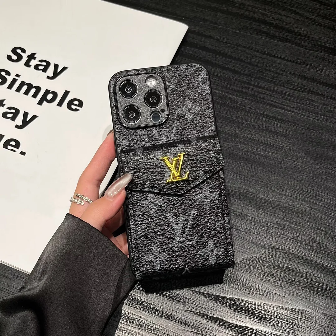 LV Louis Vuitton Lockme Tender Accordion Card Holder Canvas Leather Apple iPhone Case ProCaseMall