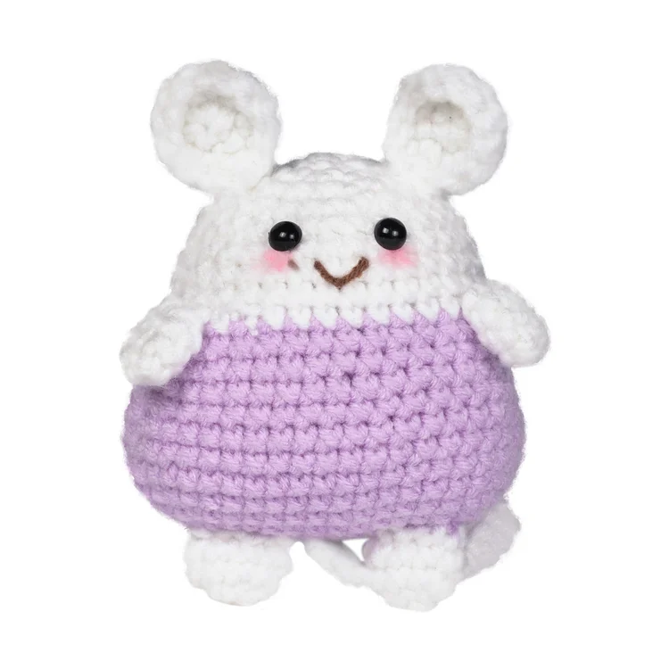 YarnSet - Crochet Kit For Beginners - Purple Mouse