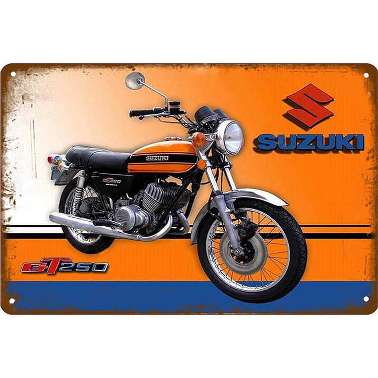 【20*30cm/30*40cm】Suzuki Motorcycle - Vintage Tin Signs/Wooden Signs