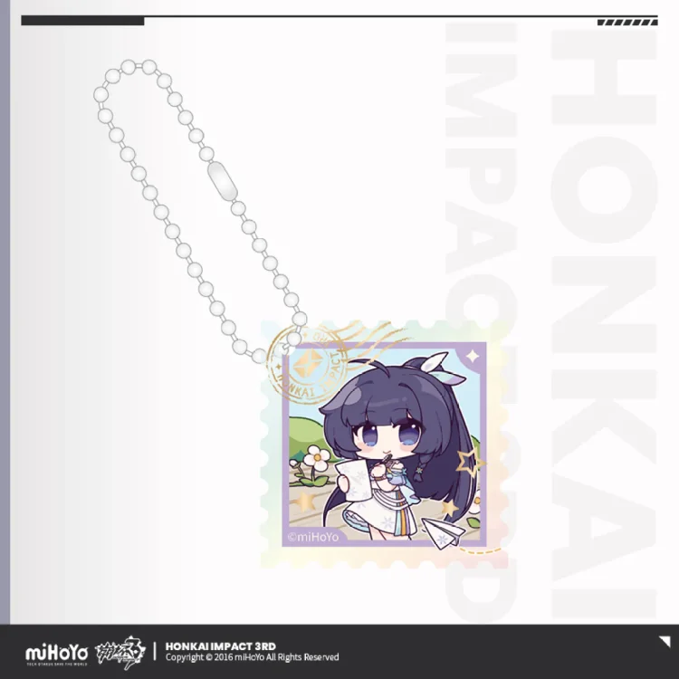 Honkai 3d Tinplate Keychains [Original Honkai Official Merchandise]