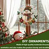 Snowman DIY Diamond Painting Pendant Double Sided Gem Beads 25cm