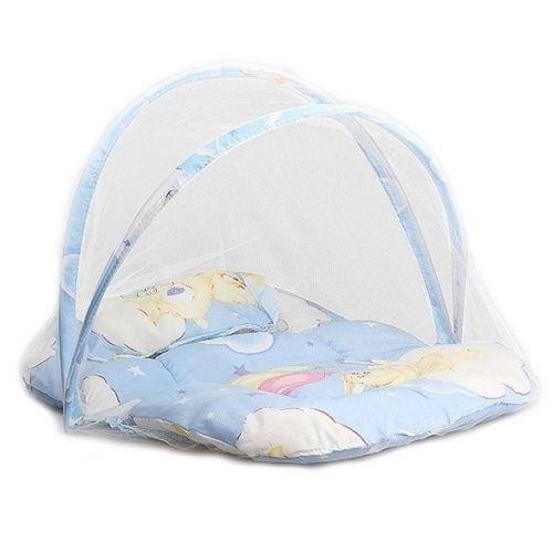 2018 Brand New Portable Foldable Baby Kids Infant Bed Dot Zipper Mosquito Net Tent Crib Sleeping Cushion collapsible portable