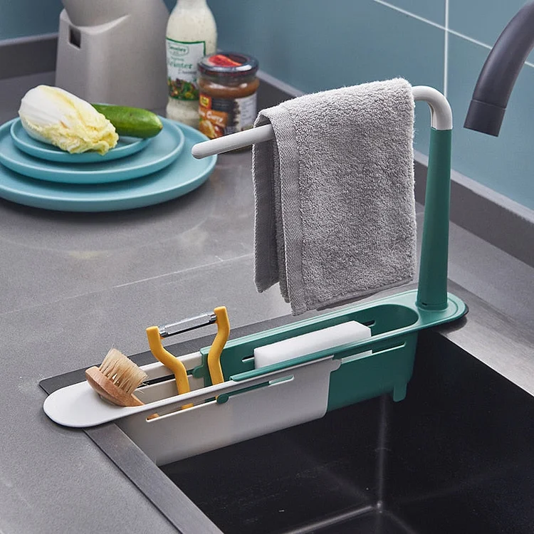 TELESCOPIC SINK SPONGE HOLDER