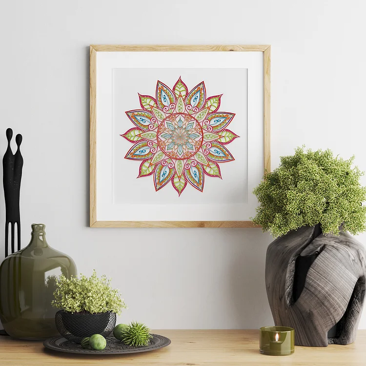 Paper Filigree painting Kit - Sun Mandala