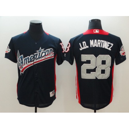 American League #28 J.D. Martinez Navy 2018 MLB All-Star Game Home Run Derby Jersey O93S