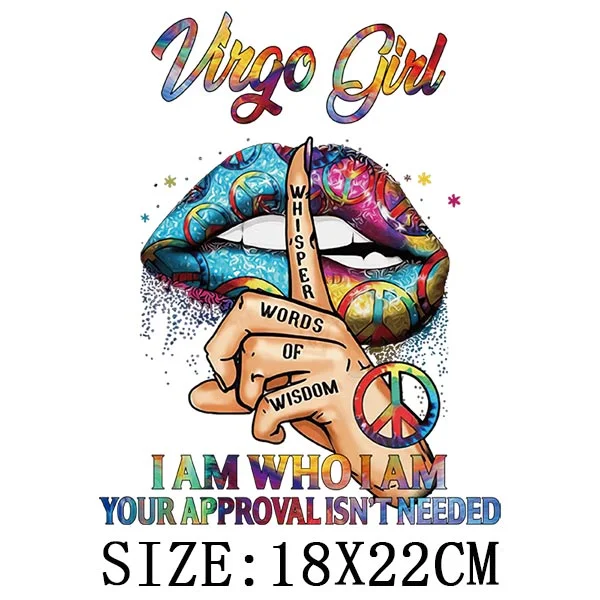 Beautiful Lip Thermal Stickers On T-shirt DIY Washable Patches On Clothes Sex Design  Iron On Transfers On Hoodies Bag Appliqued