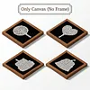 12Pcs DIY Pearl Painting Dessert for Home Wall Decor(15x15cm)