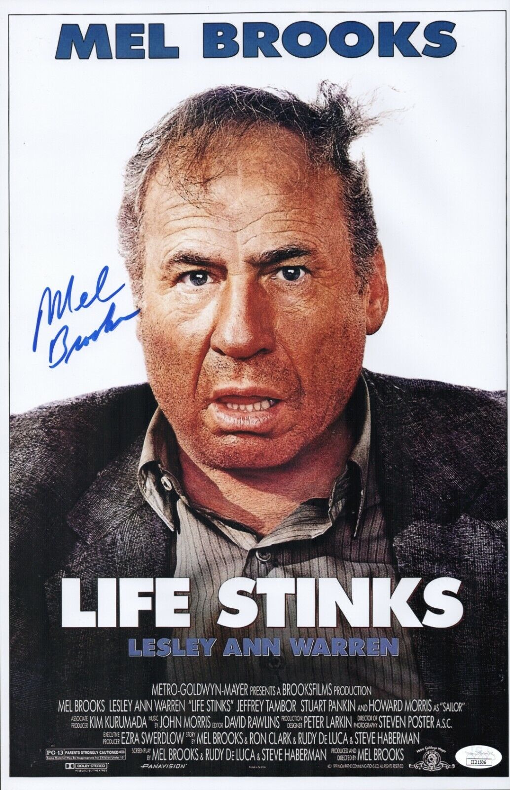 Mel Brooks Signed 11x17 LIFE STINKS Photo Poster painting IN PERSON Autograph JSA COA Cert