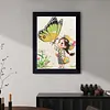 Diamond Painting-DIY Special Shaped Drill Pearl Painting Butterfly and Girl(30x40cm)