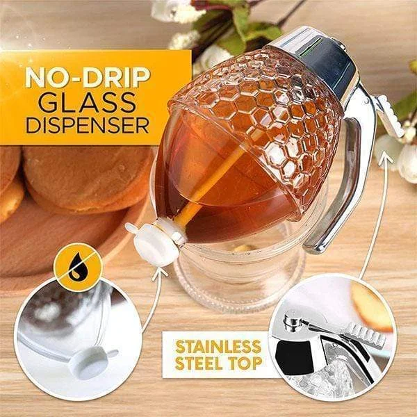 (50% OFF) Elegant Crystal Honey Dispenser