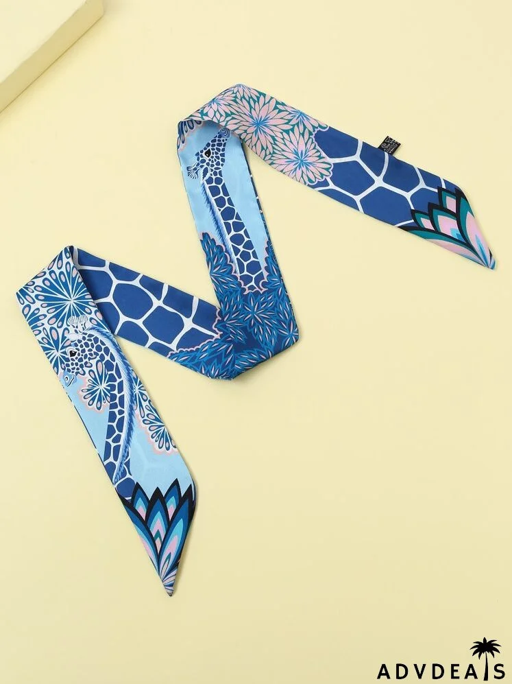 Animal Print Twilly Scarf