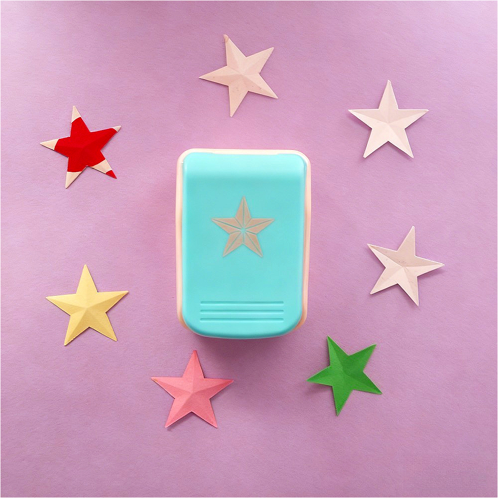 1pc Five Point & Star Stamp Punch Handheld Embossing Machine for Crafting DIY Scrapbooking and Personal Organizer