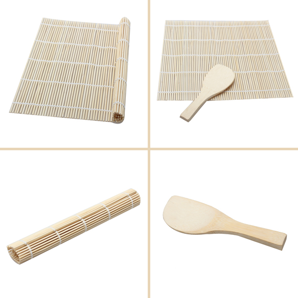 

Sushi Rolling Roller Bamboo Material Mat Maker Diy And A Rice Paddle, 501 Original