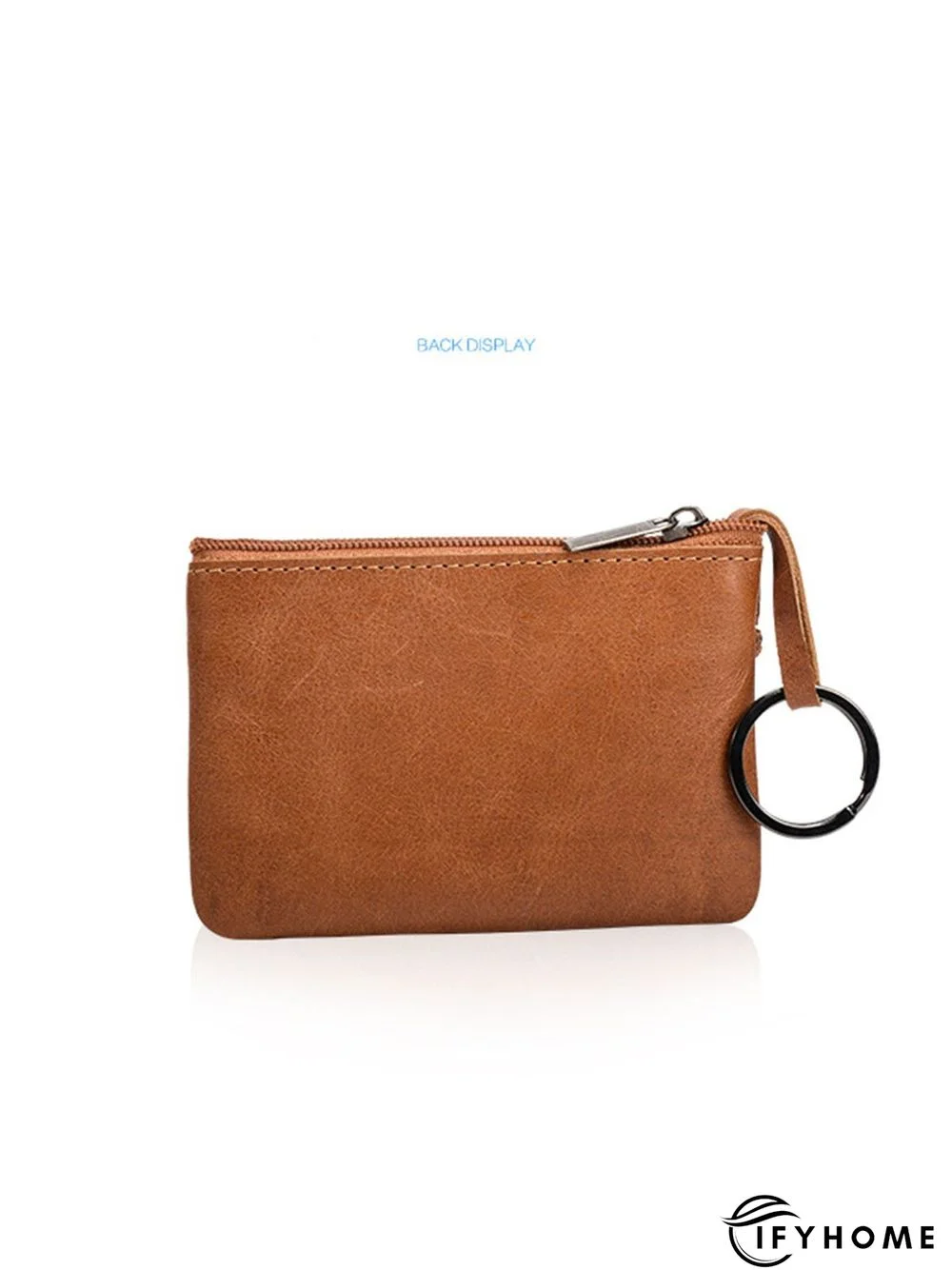 Cowhide Wax Leather Retro Simple Coin Purse | IFYHOME
