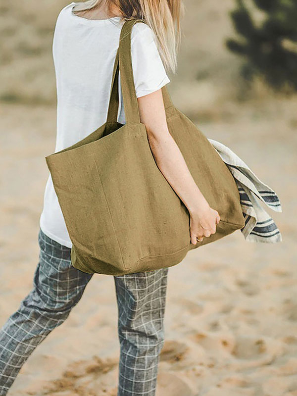 Linen Beach Casual Bag tjj Shicloths