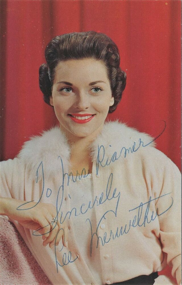 Vintage LEE MERIWETHER Signed Photo Poster painting