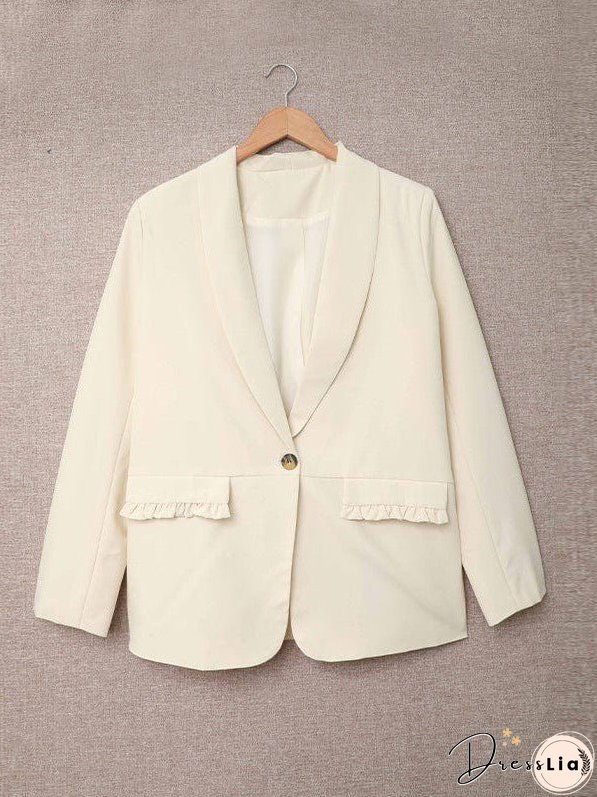 Relaxed-Fit Solid Blazer