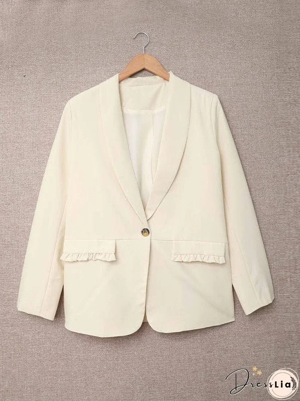 Relaxed-Fit Solid Blazer