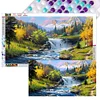 2pcs(70*40cm)Landscape - Full Round Drill Diamond Painting