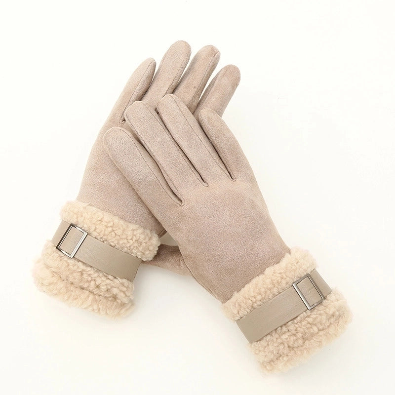 Women’s Lady Minimalist Solid Color Gloves 1 Pair