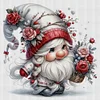 Flower Gnome-18CT Stamped Cross Stitch 30*30cm/11.81*11.81in