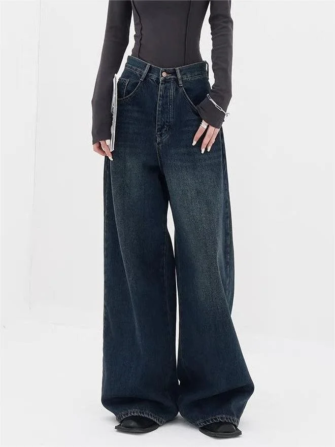 Brownm vintage baggy boyfriend jeans