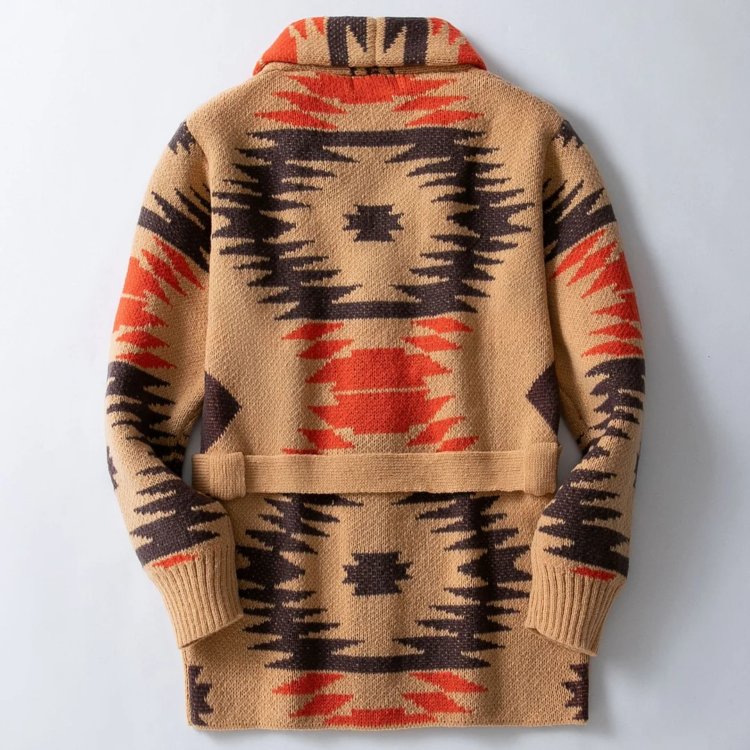 Uveng Uveng Men's Men's Vintage Heavy Industry Jacket Sweater Mid-Series Tie Tie Jacket SY0114