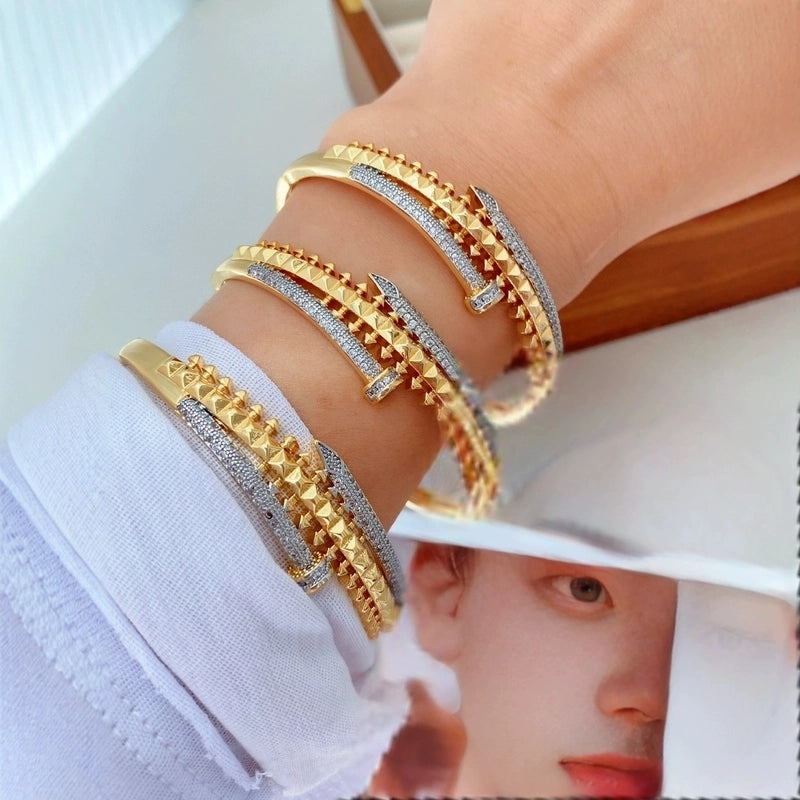 Vintage Style Classic Style Nail Copper Mixed Metal Rings Bracelets