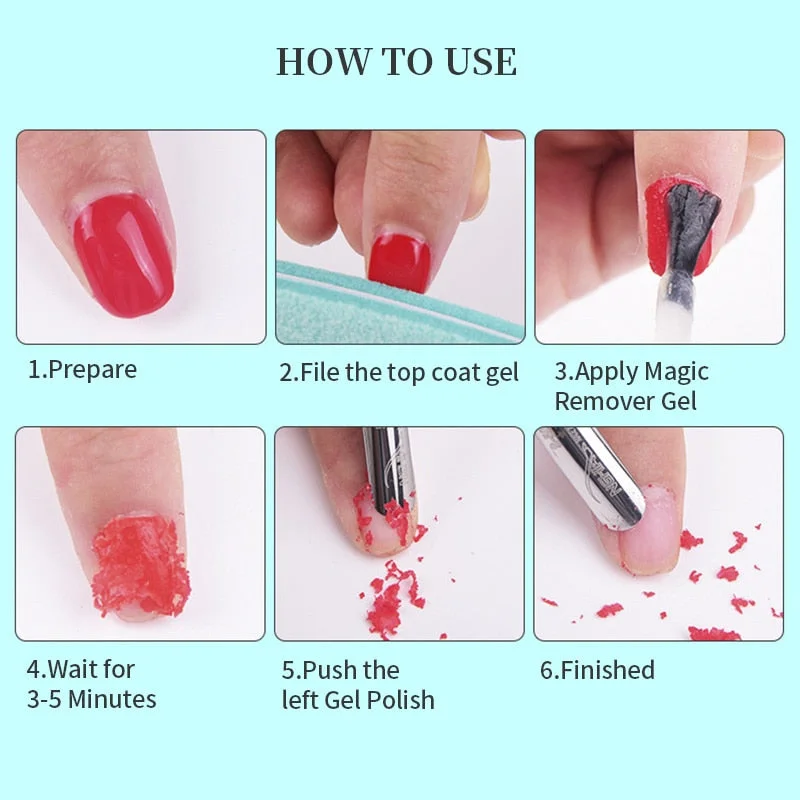 15ml Nail Gel Magic Remover Gel Soak off Remover Gel Nail Polish Acrylic Clean Degreaser For Nail Art Gel Polish Remove Tool-Nail Inspo