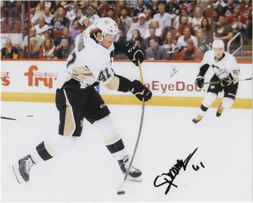 Pittsburgh Penguins Daniel Sprong Signed Autgraphed 8x10 Photo Poster painting COA C