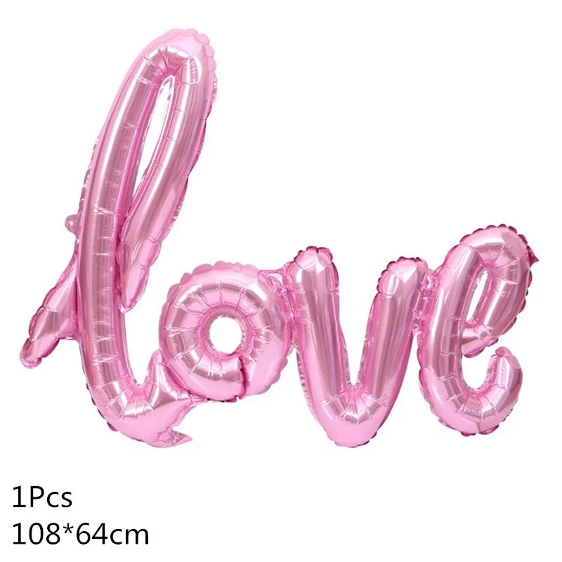 Wedding Balloons Foil Groom Bride Love Balloon for Wedding Decoration Bachelorette Party Valentine's Day Adult Party Supplies
