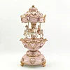 European retro double-layered carousel music box 