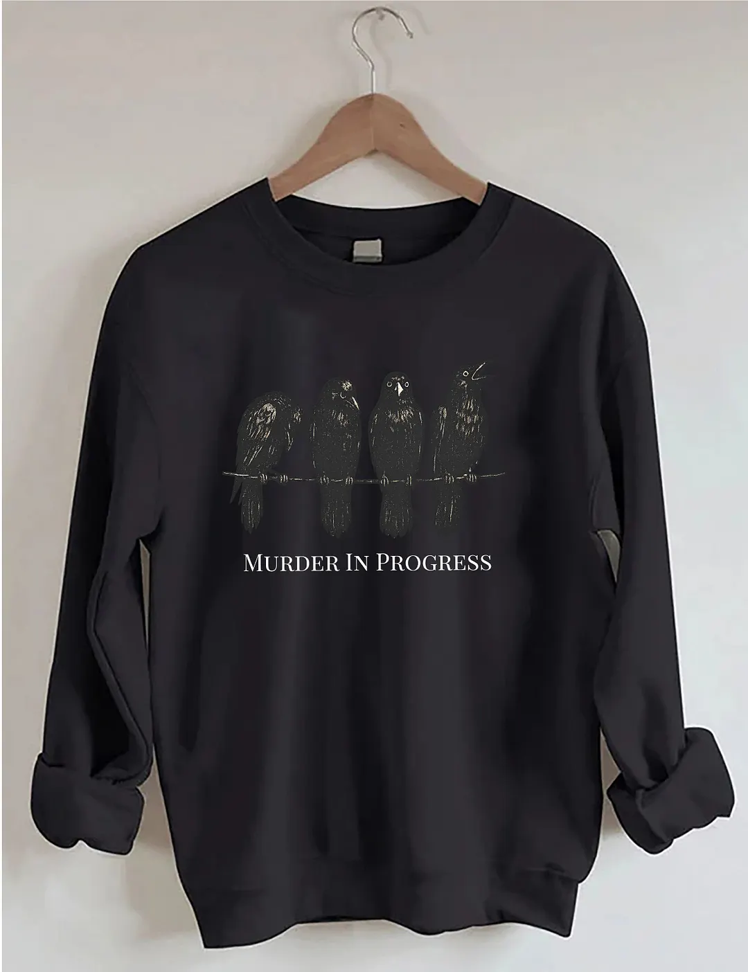 Halloween Funny Crow Sweatshirt
