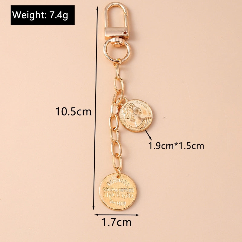 Casual Minimalist Commute Letter Alloy Keychain