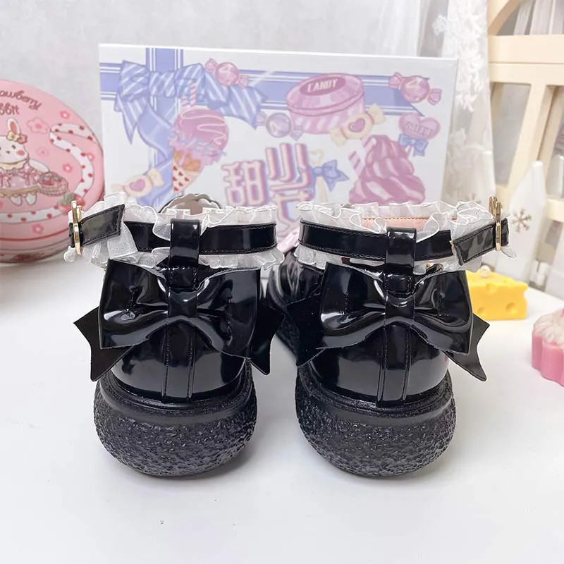 Round Toe Bunny Lolita Mary Janes Shoes