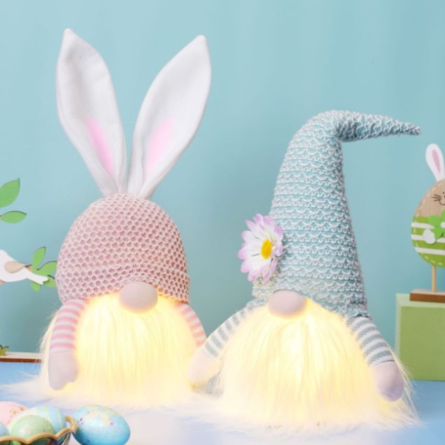 Easter glowing gnome dolls