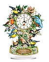 Diamond Painting Acrylic Bird on Branch Clock Ornaments