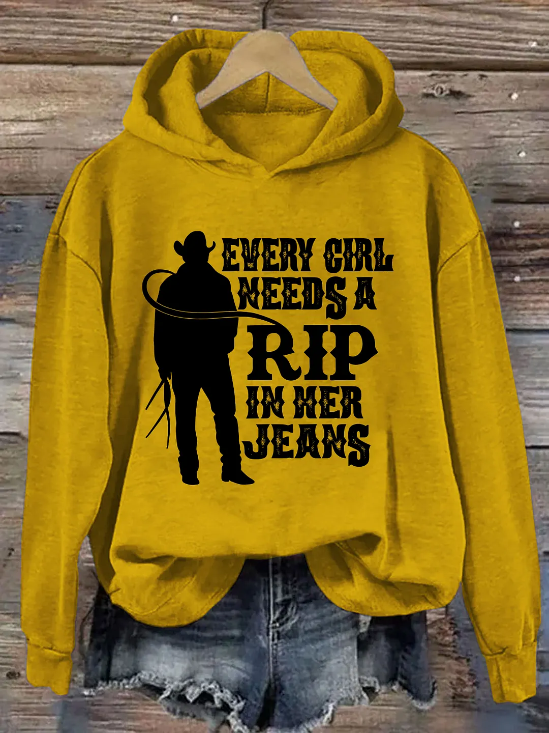 Every Girl Needs A Little Rip In Her Jeans Hoodie