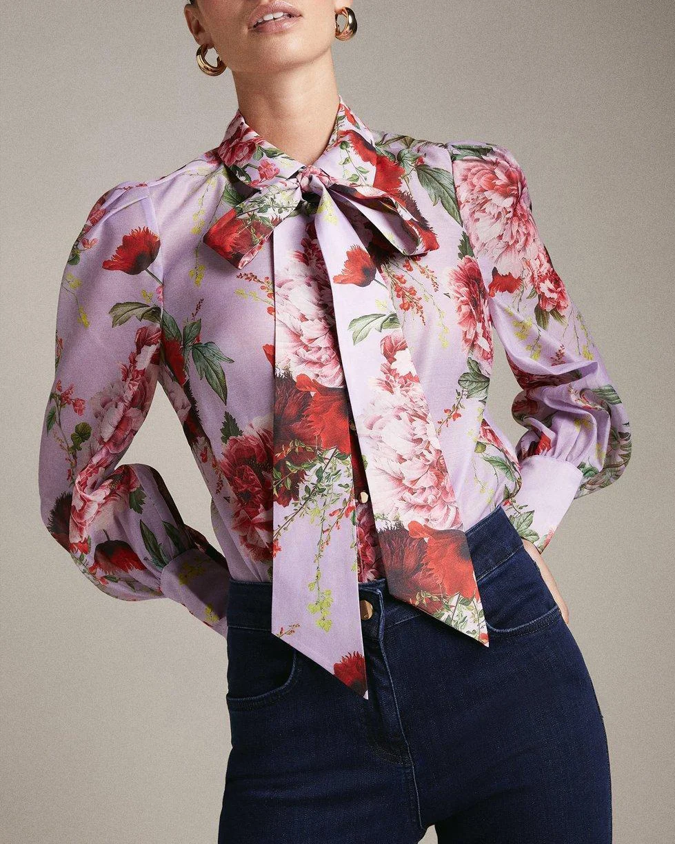Women's Floral Print Elegant Top