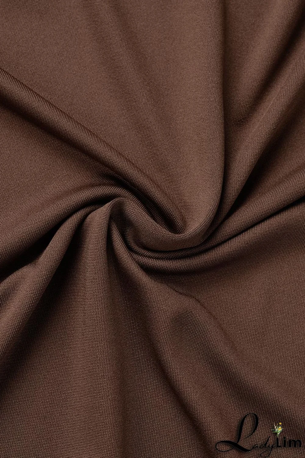 Dark Brown Sexy Solid Patchwork Spaghetti Strap One Step Skirt Plus Size Dresses